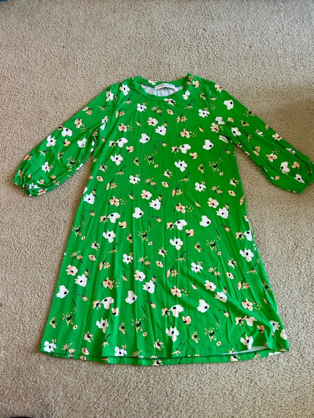 Sonnet James Georgia Midi Play Dress or Poppy Dress Green Sz Medium A-Line